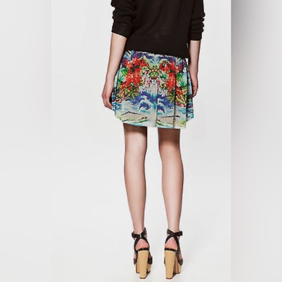 ZARA Basic Tropical Print Skirt size 5 juniors - Picture 2 of 12